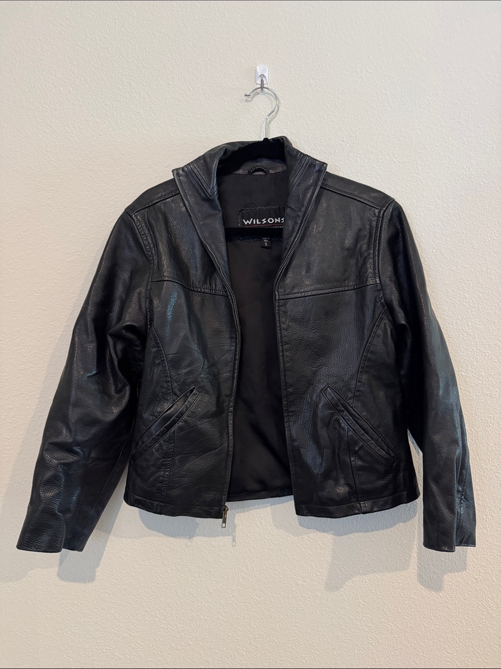 Wilson Black Leather Jacket for Women